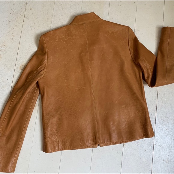 Figue | Butterscotch Leather Jacket - Picture 3 of 8